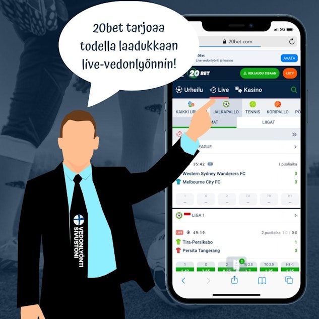 Detailed Features of 20Bet on Mobile