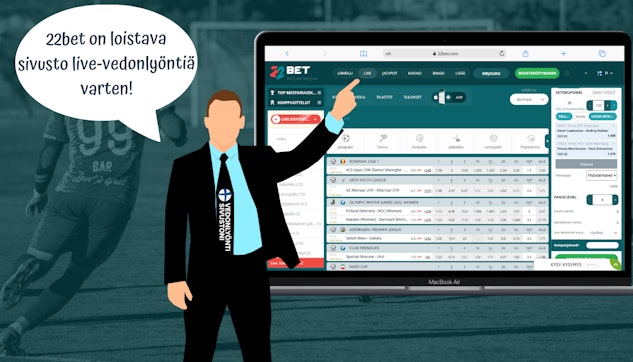 Esittelyssä 22bet live-vedonlyönti tietokoneella