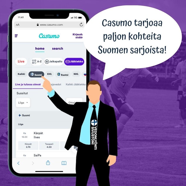 Casumo Suomi tarjoaa paljon kohteita Suomesta