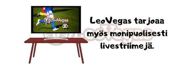 Leo Vegas livestriimit Leo Vegas bonus