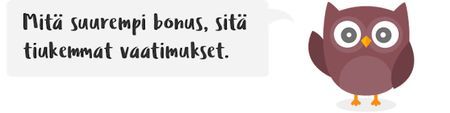 Vedonlyöntibonuksen kierrätysehdot vedonlyönnissä