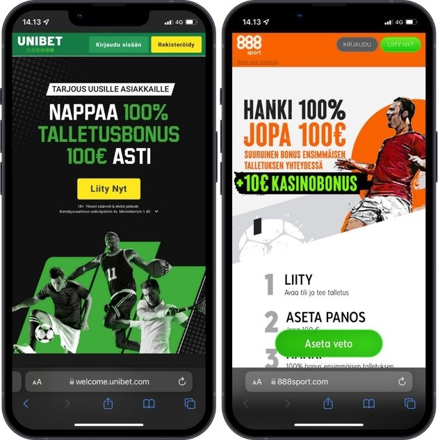 Parhaat vedonlyontibonukset talletusbonus