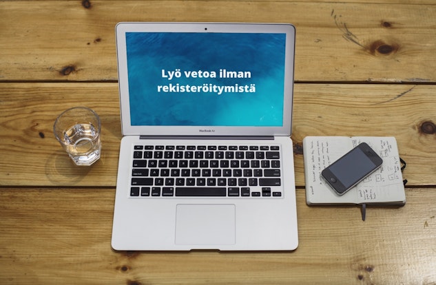 Vedonlyonti Ilman Rekisteroitymista