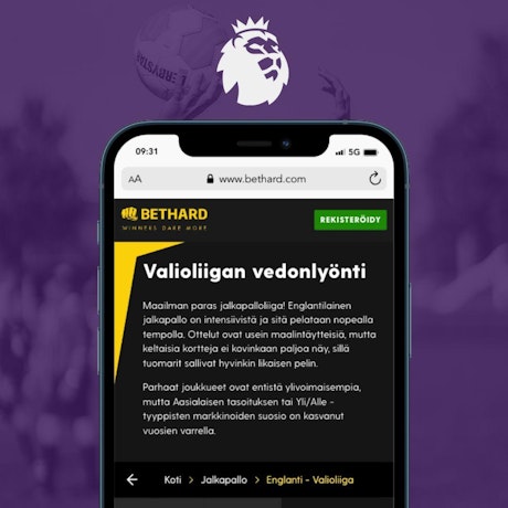 Bethard on paras valioliiga vedonlyontia varten