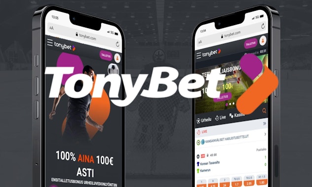 Tonybet vedonlyontisivusto Suomessa kaytossa mobiilissa 1