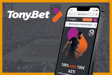 Tonybetin vedonlyontibonus mobiililaitteella lunastettavissa